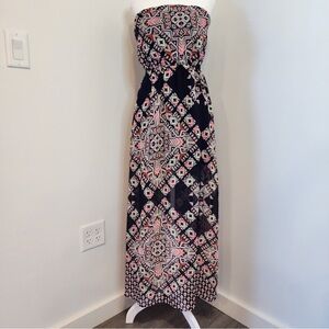 Strapless Bohemian Design Dress, SIZE MEDIUM, never worn